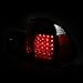 SPPC 4 Door L.E.D Taillights Red/Clear 4 Pcs Assembly Set for BMW 3 Series E46 - (Pair) Driver Left and Passenger Right Side Replacement