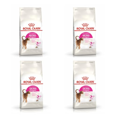 ROYAL CANIN Aroma Exigent | 4er Pack | 4 x 400 g | Alleinfuttermittel für besonders wählerische Katzen | Ab dem 12. Monat | Kann dabei helfen die Harnwegsfunktion zu unterstützen