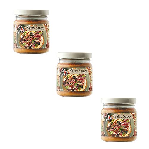 Salsa de cacahuetes para satay 180g - pack de 3 unidades