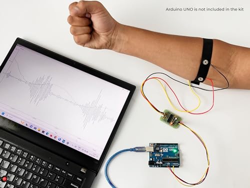 Image of Muscle BioAmp BisCute | World's Most Affordable DIY Muscle Sensor (EMG) | Free dry electrode based EMG Band included | Upside Down Labs