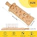 Tequila Shot Board Set - Serving Tray with 6 Glasses, Lemon Space, Salt Rimmer - 1.5 Oz Shots Holder for Margarita, Liquor, Party