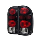TLAPS 7422456322353 Compatible With 1995-2000 Toyota Tacoma Black Housing Altezza Tail Lights