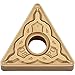 Kyocera TNMG 331PQ CCX Grade CVD Cermet, 60 Degree Triangle, Negative Rake Angle, Neutral Turning Insert for Continuous and Finishing-Medium in Steel and Cast Iron (10 pcs)