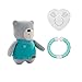Produktbild myHummy Baby Einschlafhilfe Geräusche Bär "Lily" grau | Herzschlag und weißes Rauschen zur Beruhigung | Sleep Aid White Noise Sound Bear for Babys
