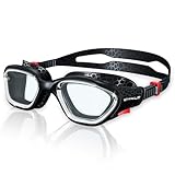Whale Swim Goggles, HD Anti-Fog Goggles, Unisex | 100% UV Protection | Anti-Fog Design (Black)