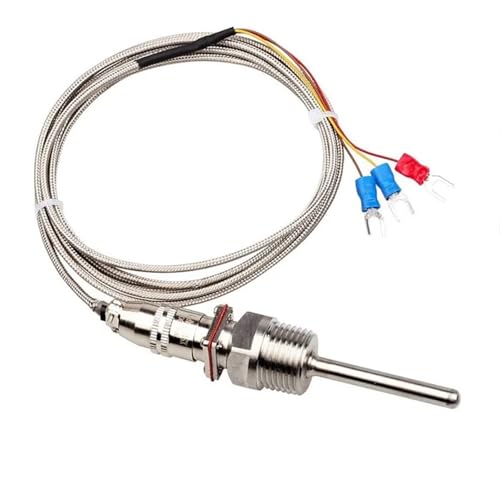 Sensor de temperatura RTD PT100 con sonda de 50mm y cable de 1m