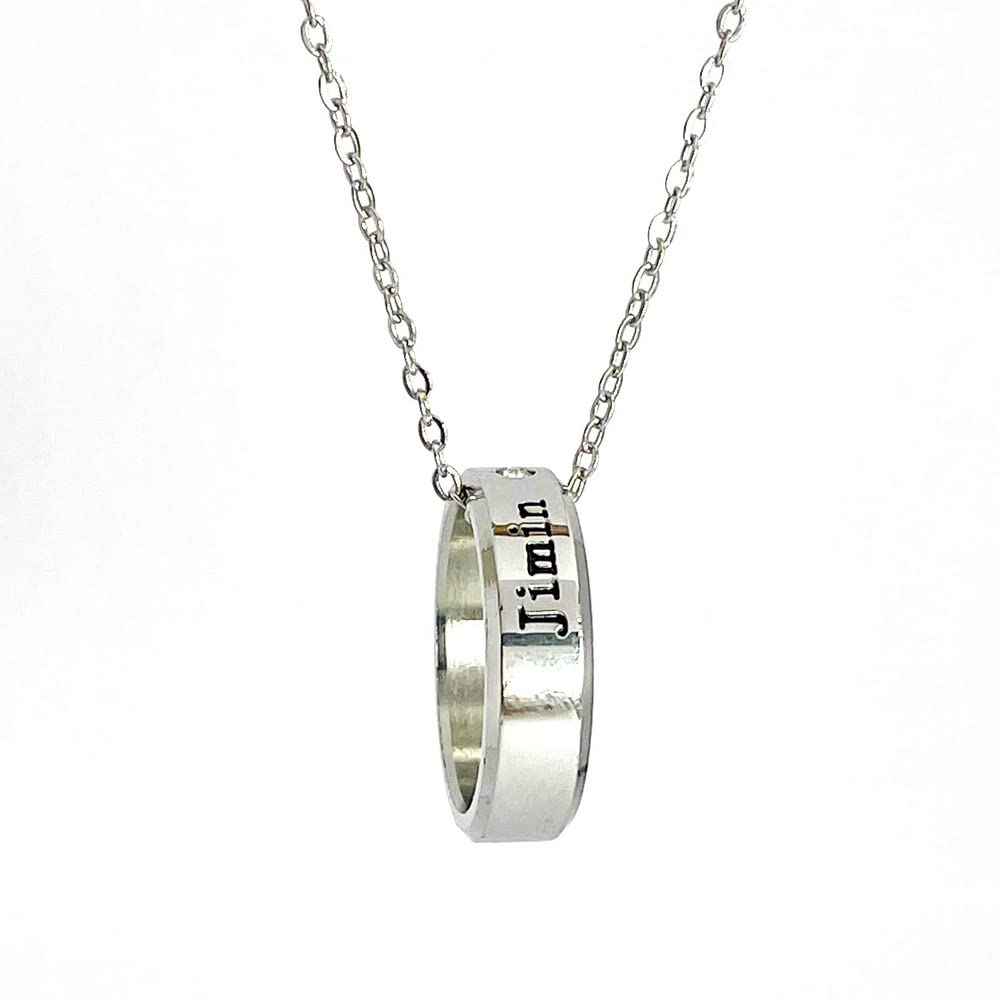 University Trendz Jimin Kpop Stainless Steel BTS Ring Pendant Necklace with Chain for Men & Women (B0BKZS11SM) Amazon Price History, Amazon Price Tracker