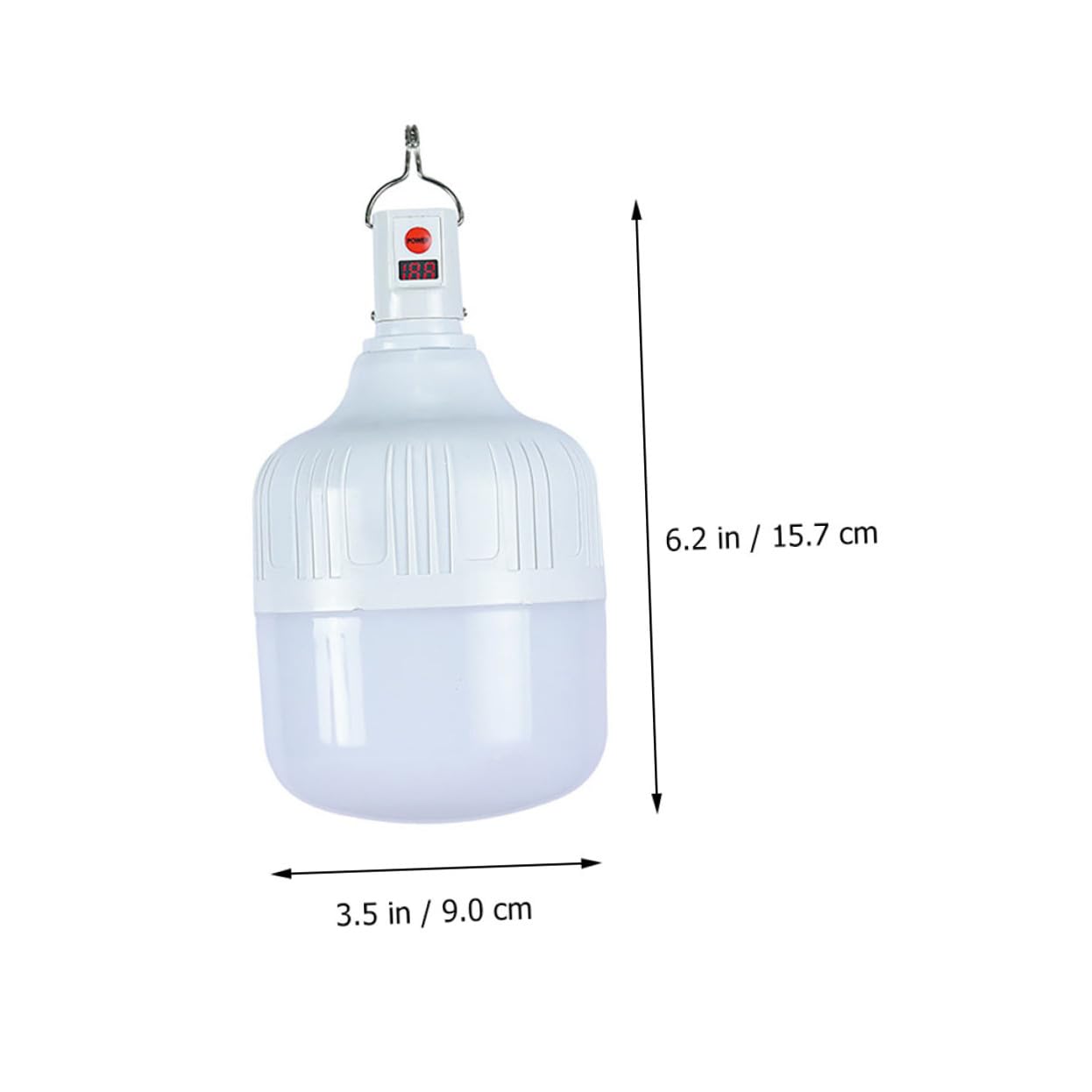 PRETYZOOM Lampe de Tente LED Rechargeable 100w, Éclairage LED Extérieur à Intensité Variable, Batterie Longue Durée, Lampe de Camping Multifonction pour Randonnée et Secours
