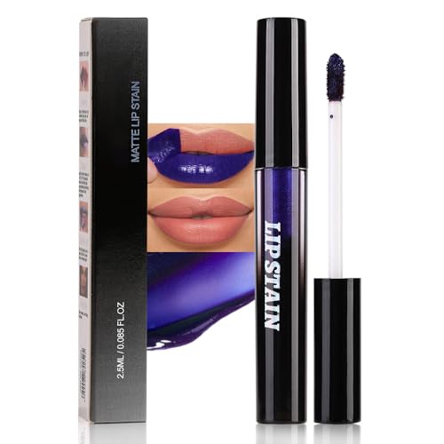 Image of evpct Nude Brown Lip Stain Peel Off, Matte Finish Transfer Proof Lips Liner Stain Peel off Lip Tint Gloss Makeup, Long Lasting Waterproof Lipstick Highly Pigmented 24 Hours Original Lips Stains, 01#