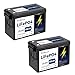 24V 100Ah LiFePO4 Lithium Battery 2Pack,100A BMS, 7000+Deep Cycles 24V Lithium Battery, 2560Wh Output Power, Support in Series/Parallel, Perfect for RV, Solar, Marine, Camping