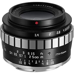 Yongnuo Gran Angular Tartisan - Objetivo gran angular F1.4 de 23 mm, distancia focal fija APS-C para cámaras FUJ X Mount X-A1 X-A10 X-M1 X-M2 X-H1 X-T1 X-T10 X-T2 X-T20 X-T3 X -T4 X-T100 X-T30 X-PR01 XS10 y más (plata).