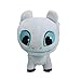 Peluches Poupées en Peluche Dragon 22 Cm Comment Dresser Votre Dragon Light Fury sans Dents Nuit en Peluche Dragon Blanc Doux pour Enfant