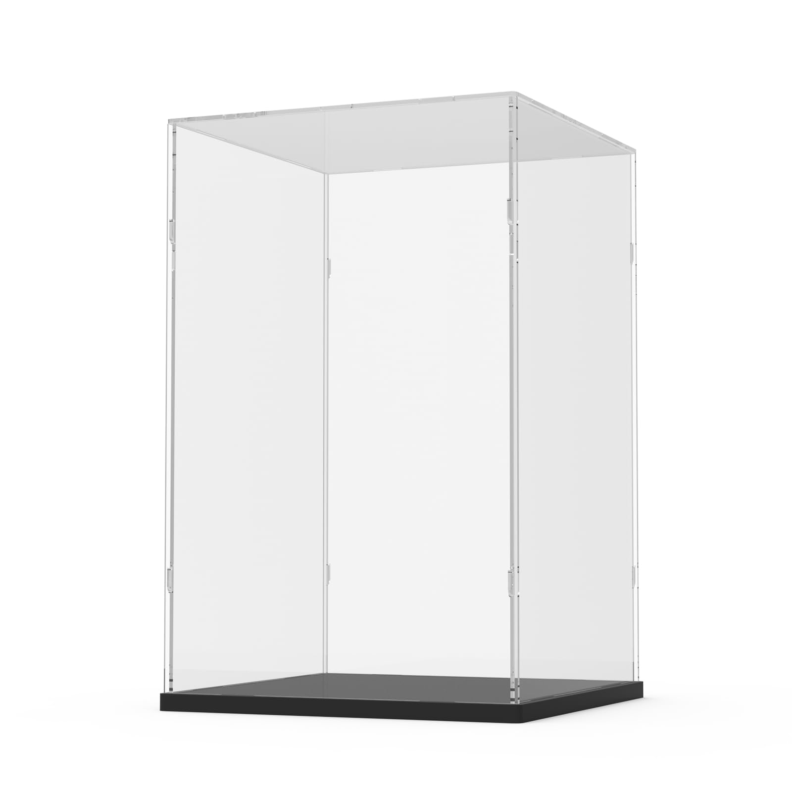 Vetrina Acrilico Teca Plexiglass per Lego 43020 Trofeo FIFA | Vetrina Espositiva per Collezionismo, per Lego 76344,76350,76463,75398,77072, Scatola Plexiglass Antipolvere, Nero,25x25x40cm