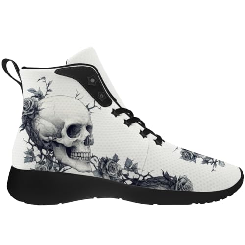 Skull Shoes for Men Women Goth Skull High Top Sneakers High Top Shoes Gifts for Women Men4