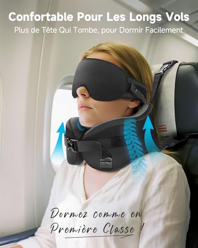 Coussin De Voyage Avion : Umisleep Coussin de Voyage, Oreiller Mémoire de Forme pour Avion, Cou... – Image 2
