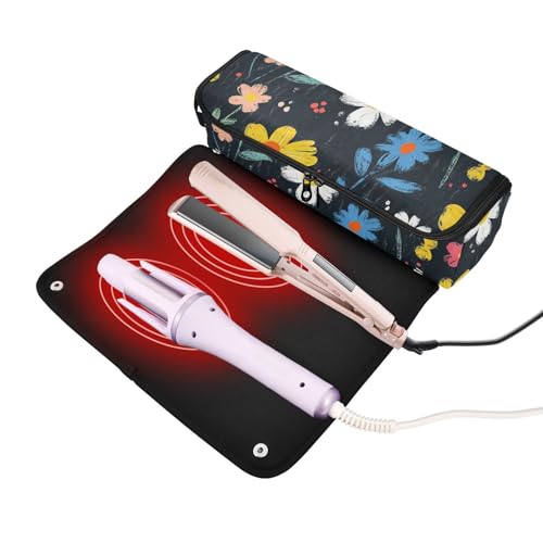 Bolsa de viaje para herramientas de cabello resistente al calor miniatura 2