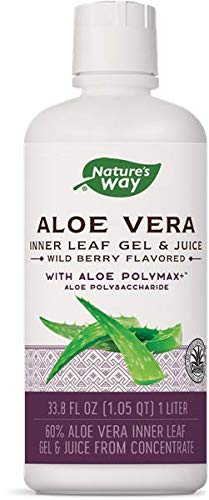 Natures Way Aloe Vera Gel & Juice (Wild Berry Flavor 1 liter)