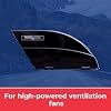 MAXXAIR FANMATE 00-955002 Fan/Vent Cover with EZ Clip Hardware, Constant Airflow, Super Tough, Black