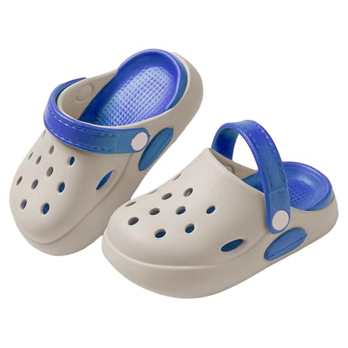 YOSUWOAI Zuecos para niños material eva verano dedos cerrados dibujos animados zapatillas ajuste 1 a 12 años niños niñas, O gris., 56 Chaqueta- 101,60 cm Talla