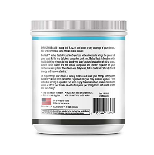 EVOWELL-Native-Beets-Circulation-Superfood-Supports-Energy-and-Endurance-White-71-Ounce