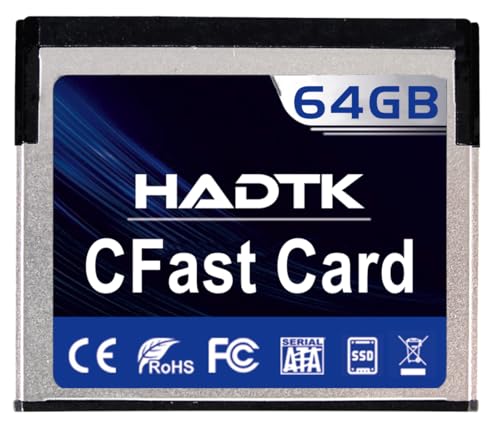 HADTK 64GB CFastJ[h Ɩp/YƗp gCfast2.0 SSD MLC NAND tbV [ J[h J YƋ@Ή ϋv 3Nۏ