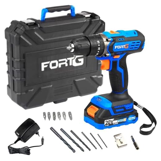 Furadeira Parafusadeira de Impacto 3/8" Polegadas 20V com Maleta - FortG