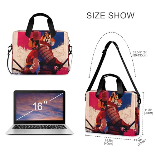 Bolsa para laptop con estampado y múltiples bolsillos miniatura 5