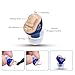 BLJ Hearing Aid for Seniors and Adults with Noise Reduction and Feedback Cancellation ITC Hearing Amplifier, 7 Batteries and 9 Ear Domes (Blue-Left Ear)