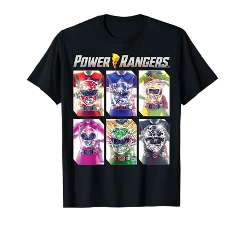 Power Rangers Holding Helmets T-Shirt