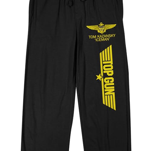Top Gun Tom Kazansky Iceman Men's Black Sleep Pants2