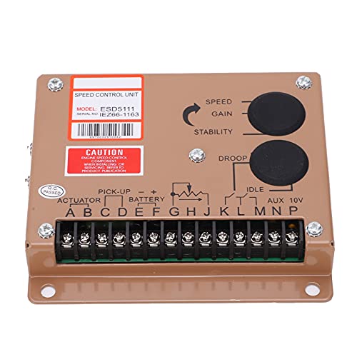 Generador Tablero de control de velocidad del motor Gobernador electrónico Regulador de hierro ESD5111 DC 12V 24V Ajuste universal para Cummins Fukang GAC