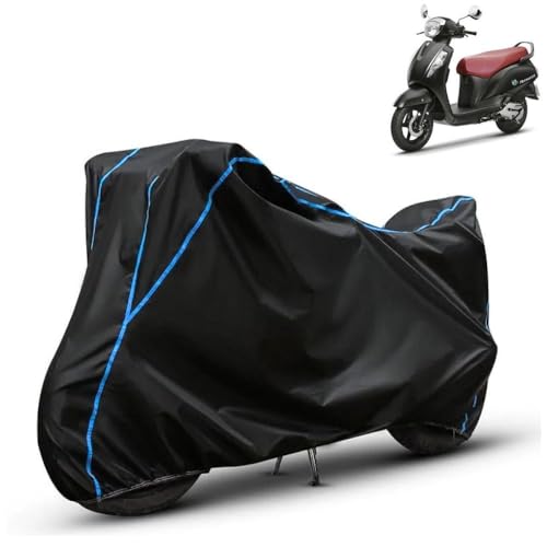 Image of Kerwa Waterproof Bike Cover Compatible with Suzuki Access 125 | Dust Proof, UV-Resistant, All-Weather Protection Bike Body Cover, Windproof Elastic Bottom