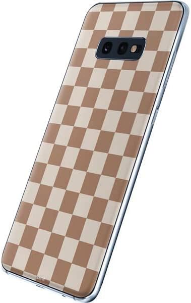 Skinit Decal Phone Skin Compatible with Samsung Galaxy S10e - Officially Licensed Skinit Originally Designed Neutral Checkered Design