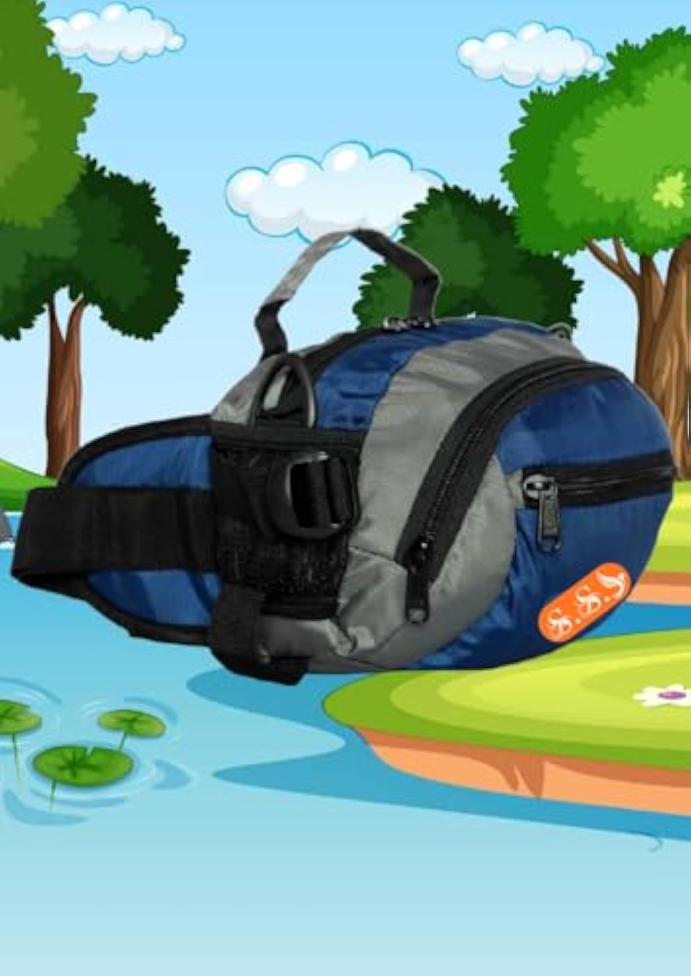 Adjustable Travel Waist Pouch with Multiple Zipper Pockets
