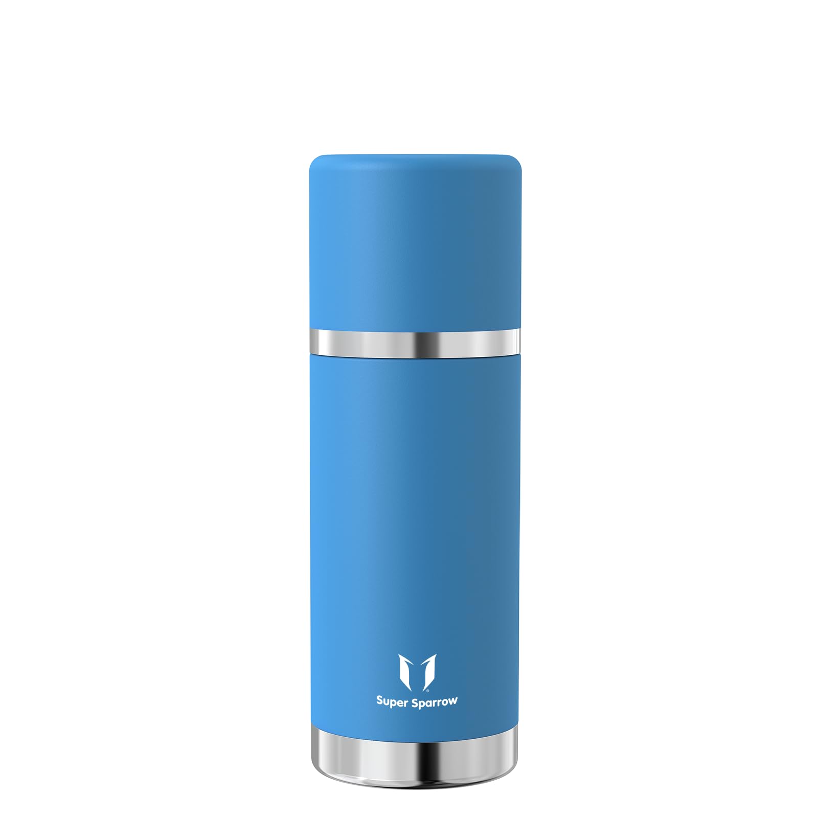 Super Sparrow Borraccia Termica -500ml/750ml/1000ml - Bottiglia Termica in Acciaio Inox - Borracce Senza BPA - Mantiene Calde 12 Ore o Fredde per 24 Ore - A Prova di Perdite Tappo Funge Anche da Tazza