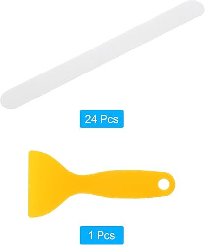 Miniatura 3 de uxcell 24pcs Non-Slip Bathtub Stickers, Shower Non Slip Stickers Showers Treads Adhesive Decals with Scraper for Bath Tub Shower Stairs Ladders,