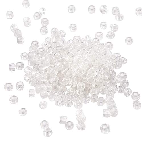 Cheriswelry Glass Seed Beads 2mm Transparent Clear Pony Mini Round Loose Beads for Jewellery Bracelet DIY Crafts Making About 3100pcs - Image 2