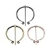 W WOOGGE 3 Pack of Bronze Irish Viking Penannular Brooch Buckle Clasp Clothes Fasteners Cloak Pin Viking Brooch Medieval Viking Jewelry