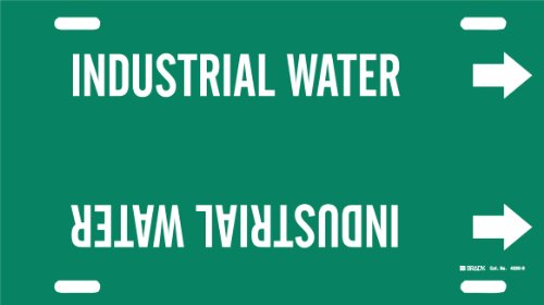 Marqueur de tuyau B-915 Brady Industrial Water pour marquage réseau