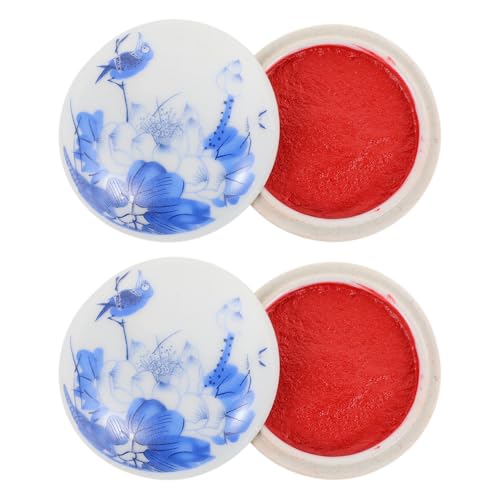Almohadilla de tinta roja para caligrafía estampado de sellos y pintura tradicional china 2