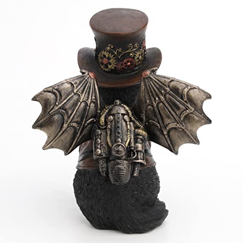 Statue chat Steampunk victorien Veronese Design figurine résine collection