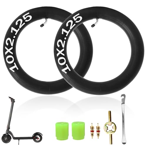 2 Stück 10x2,125 Schlauch 10x2.125 E Scooter Reifen 10 zoll für Ninebot F20/F25/F30/F40 Elektroroller