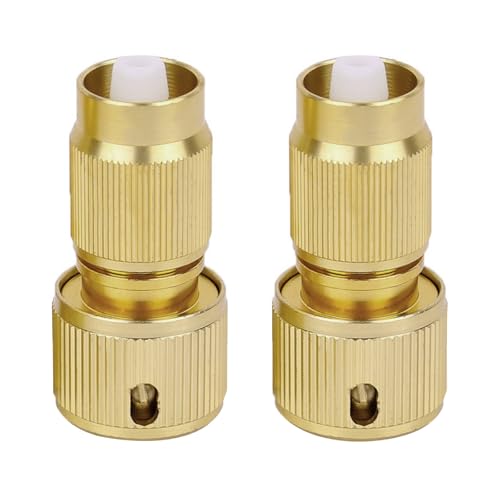 Riiichflowshop Lot de 2 Kits de réparation de tuyaux Extensibles pour Jardin Adaptateur de Robinet en Aluminium Connecteur de Tuyau d'arrosage Extensible Réparation de...