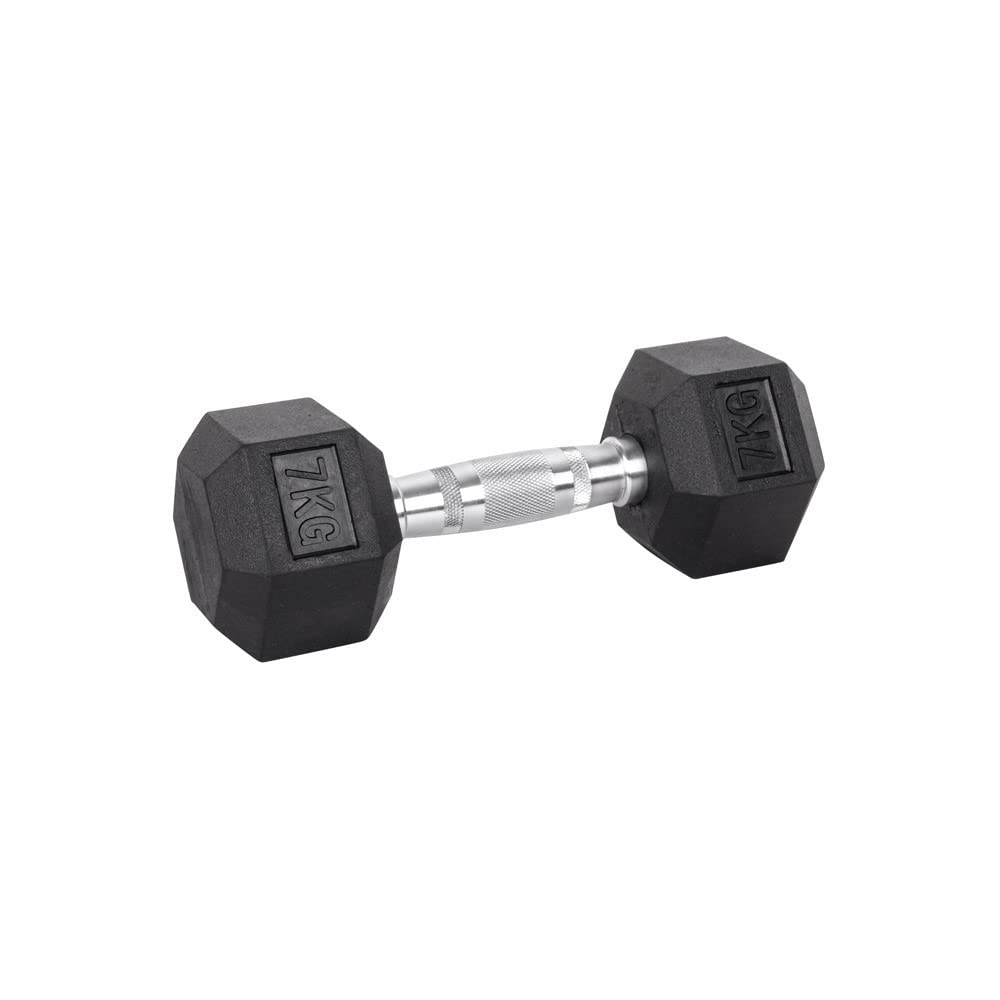 S.K. Fixed Rubber Coated Hex Dumbbells Black (7 Kg set of 2 Pcs) (B0BHYH2Q9W) Amazon Price History, Amazon Price Tracker