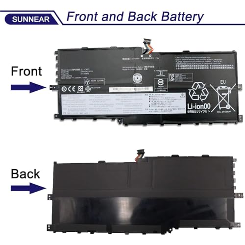 Image of L17C4P71 01AV475 SB10K97624 Laptop Battery Replacement for Lenovo ThinkPad X1 Yoga 3rd Gen Series 3520mAh L17M4P71
