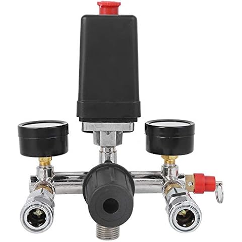 Interruptor del Regulador de Presión de Aire Jectse con Soporte y Manómetro Cover