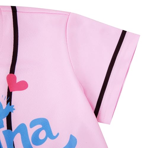 Baseball Jersey for Toddler Girl Boy Hawaiian Shirt Game Day Short Sleeve Button Down Shirts Ohana Tee Tops3