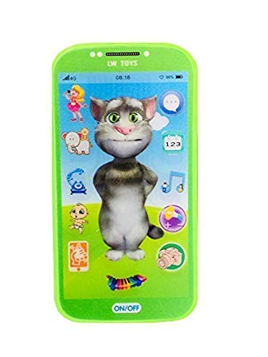 jesilo Kids Toys Digital Mobile Phone with Touch Screen Feature, Amazing Sound and Light Toy (Color and Design May Vary) (Tom),for ‎6 months and up,color Grey