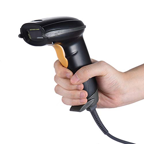 USB Wired Scanner Leitor Handheld 1D Barcode código de barras para o Armazém Supermercado Biblioteca
