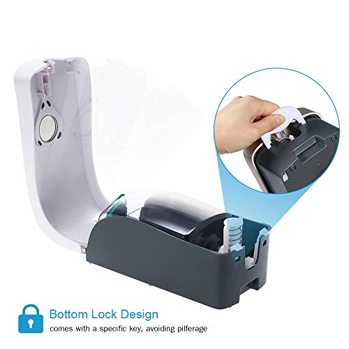 Splenssy Chuangdian 1000 ml zeepdispenser aan de muur spray-type spoelvrije spuitfles voor dunne vloeistoffen, geen… - Image 8